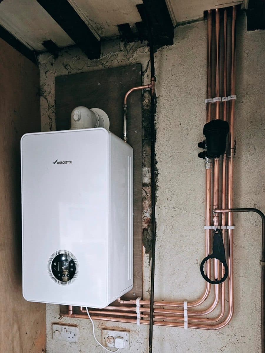 Worcester combi boiler installed in a period property